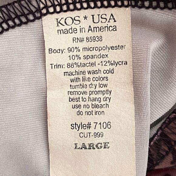 KOS USA Athletic Workout Top Size L - Picture 4 of 6